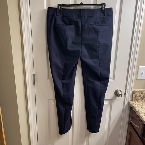 LOFT Marisa Skinny Full Length Pant, Navy Blue, 16 Tall - Picture 5 of 6